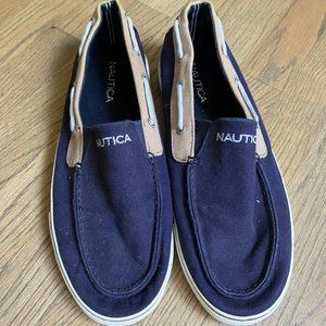 Men’s Nautica Navy Blue Shoes Size 11Casual Boat Slip On